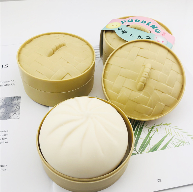 Tiktok Simulation Big Steamed Bun Barbecued Bun Knead Music Slow Rebound Vent Toy Decompression Artifact Boyfriend Gift Specification drawing