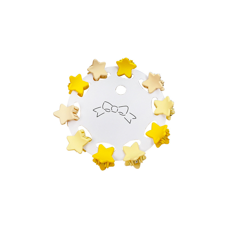 10-piece set of colorful mini grappling clips, high-end hair clips, sweet Korean style braided hair clips, children's hair accessories wholesale Item Picture