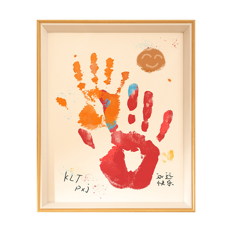 Creative Qixi Festival Valentine's Day couple color palm print display stand photo frame DIY wall hanging gift 810-inch A4 wholesale Item Picture