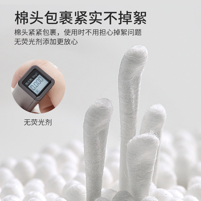 Baby Cotton Swabs Ear Scoop Scoop Ear Boogers For Babies, Infants And Newborns Special Super Small Spoon Head Cotton Swabs Double Head Specification drawing