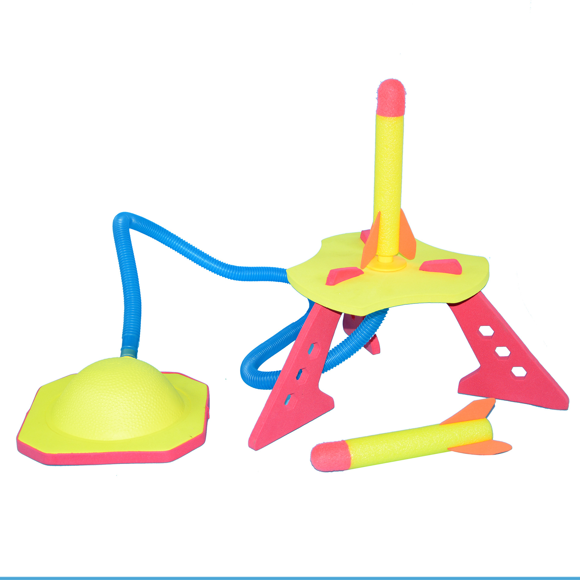 Cross-border best-selling foot-mounted rocket launcher toy EVA foam cotton parent-child outdoor student gift toy Item Picture