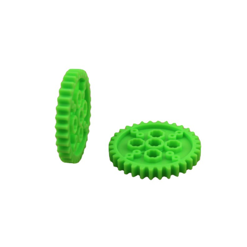 BJCP327Ar Soft green octagonal tooth plate soft tooth plate building block soft tooth plate octagonal hole thick tooth plate Item Picture