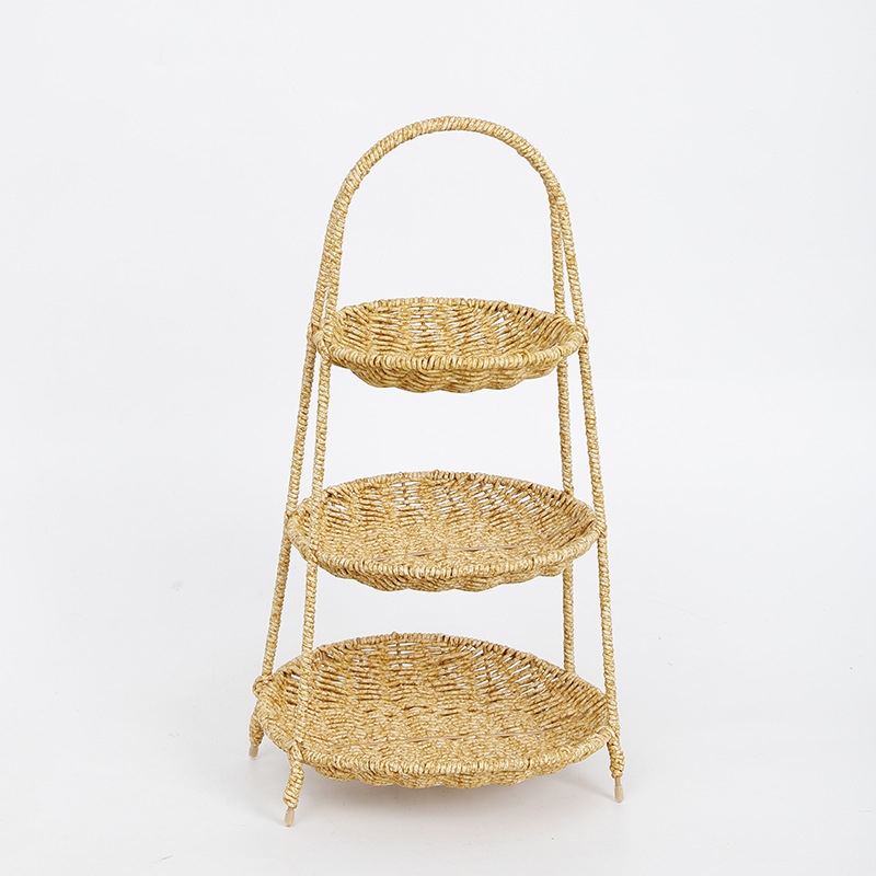 Fruit plates, fruit baskets, plastic snack plates, draining fruit plates, solid wood dried fruit boxes, multi-functional fruit plates, household dining supplies Item Picture