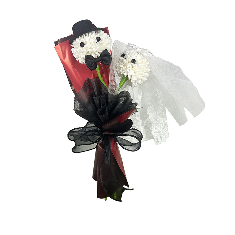 纸包铁丝/香皂花/花泥/鲜花永生花/花束铁丝细节图