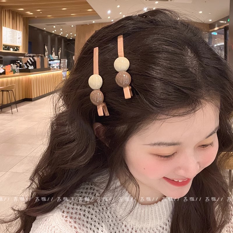 The same candy-colored bangs hairpin, straight hairpin, side hairpin for women, back clip, headpiece and duckbill clip as in South Korea details Picture