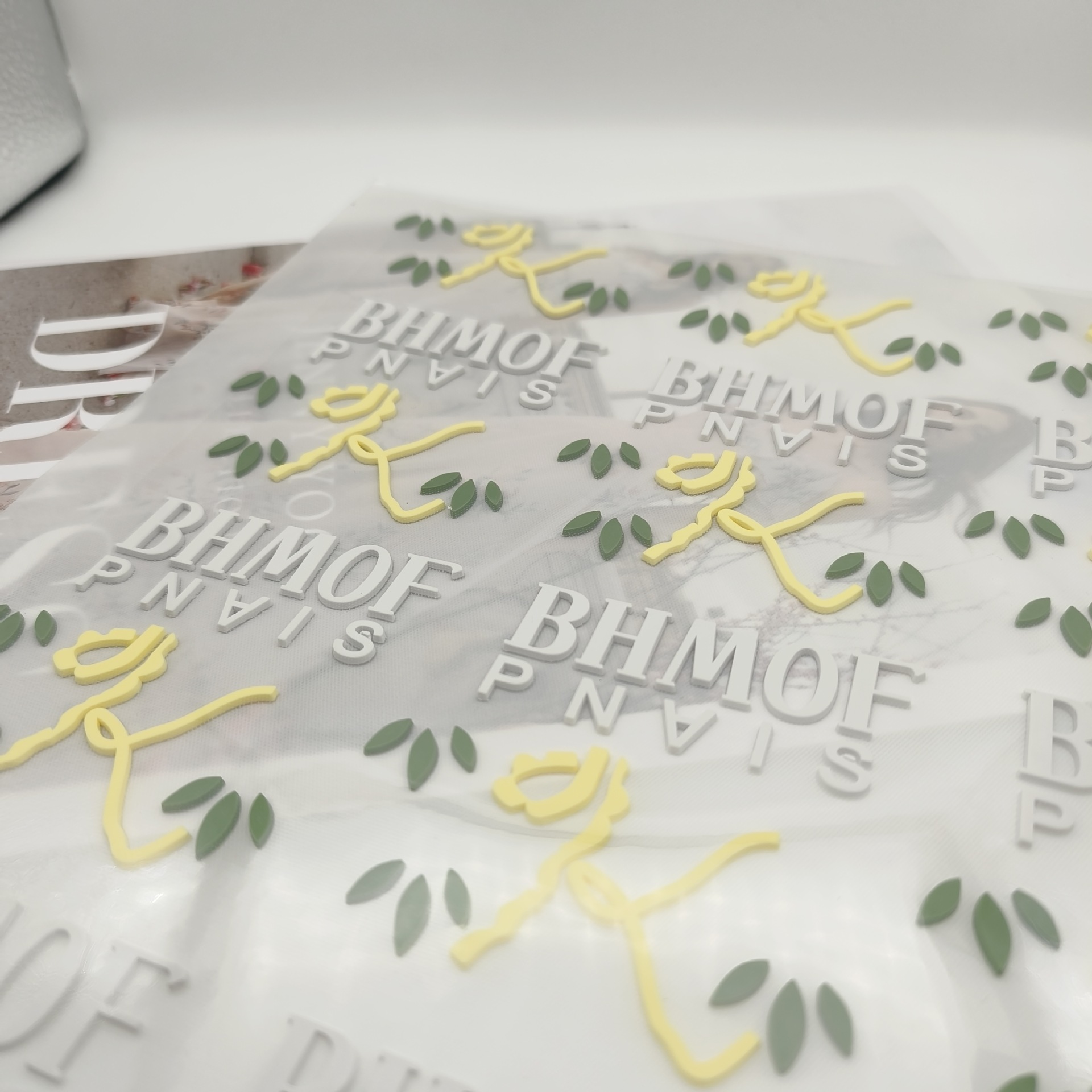 Gallo Personalized Clothing Hot Label Thick Plate Three-Dimensional Hot Silicone Printing Heat Transfer Trademark Christmas Specification drawing