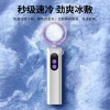 New high-speed handheld ice pack mini fan, usb mini portable desktop turbo, ultra-long battery life, digital display electric fan details Picture