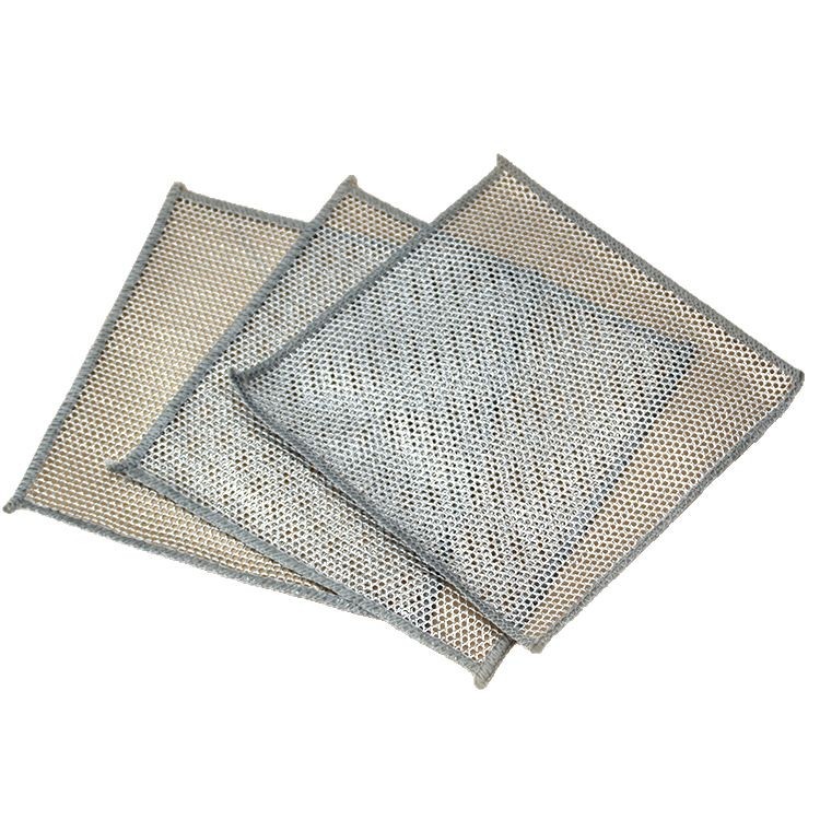 单面银丝洗碗布不沾油钢丝抹布替代钢丝球抹布家用多功能洗碗布详情图5