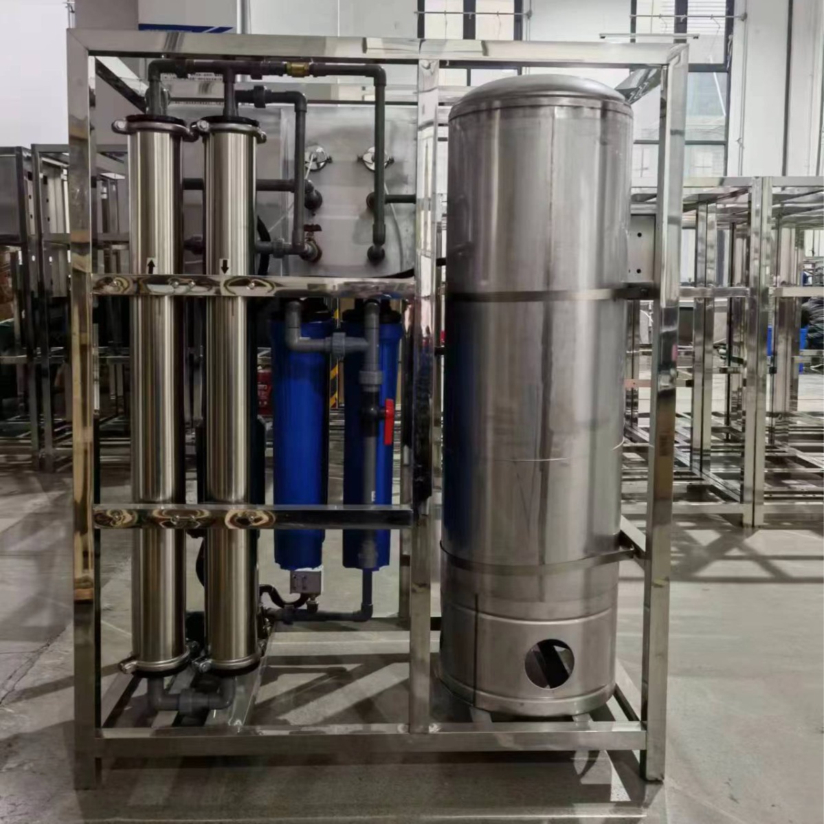 0.25-ton large-scale commercial industrial pure water equipment, ro reverse osmosis water treatment equipment, direct drinking barrel water equipment, commercial water filter details Picture