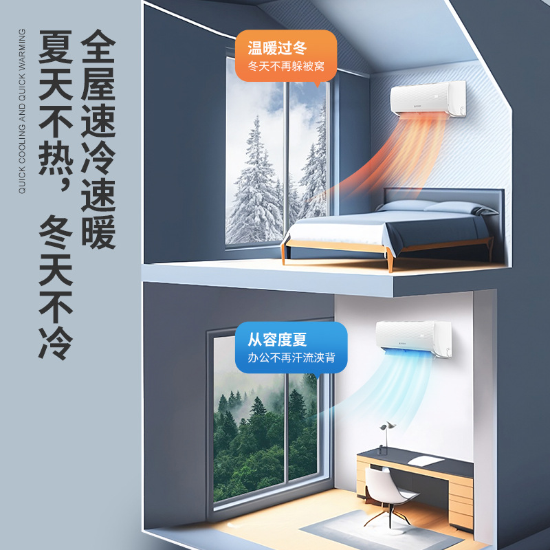 Heating And Cooling Air Conditioning Household Small Air Conditioning Wholesale 1.5 Air Conditioning Wall Mounted Air Conditioning Electrical Wholesale Manufacturers details Picture