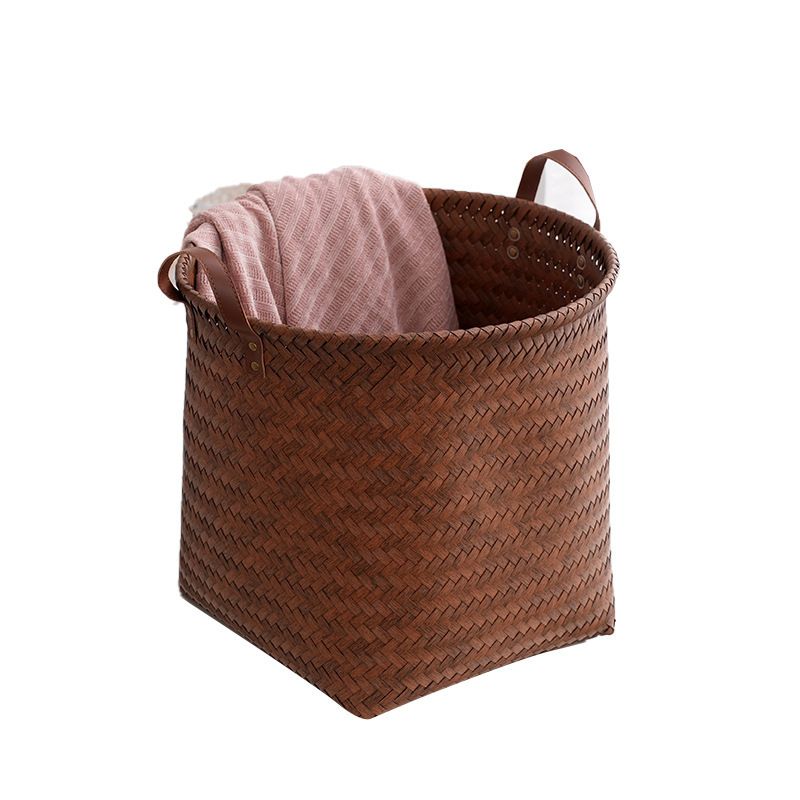 Woven dirty clothes basket washing and storage basket Application Scenario