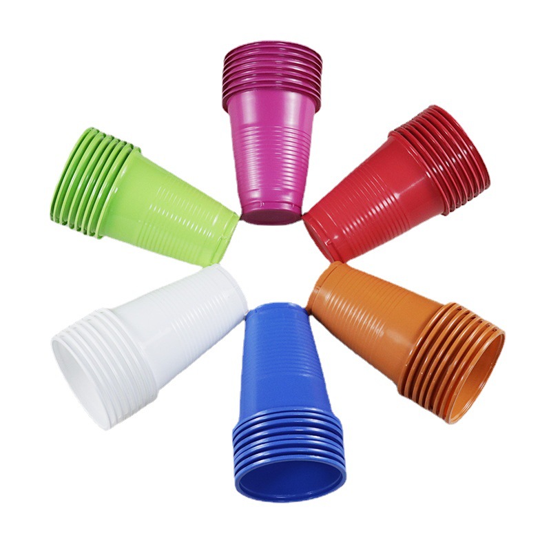 Factory Direct Disposable Plastic Cup Two-Color Pp Table Tennis Cup 16Oz Beer Cup Party Game Solo Cup Item Picture