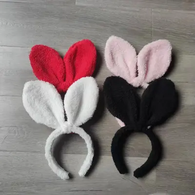 Cute Cartoon Plush Hair Hoop Head Buckle Net Red Woman Wash Her Face