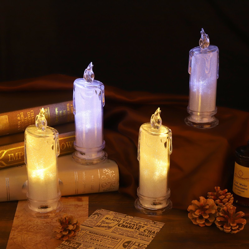 Simulation Candle Light Led Nightlight Bedroom Bedside Light Atmosphere Light Creative Gift Desktop Decoration Decoration Wholesale details Picture