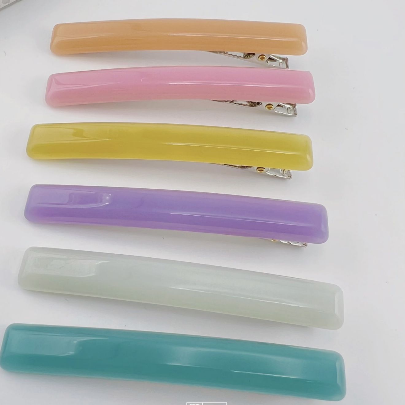 新款韩式气质简约发饰醋酸加厚一字长方形百搭压夹女