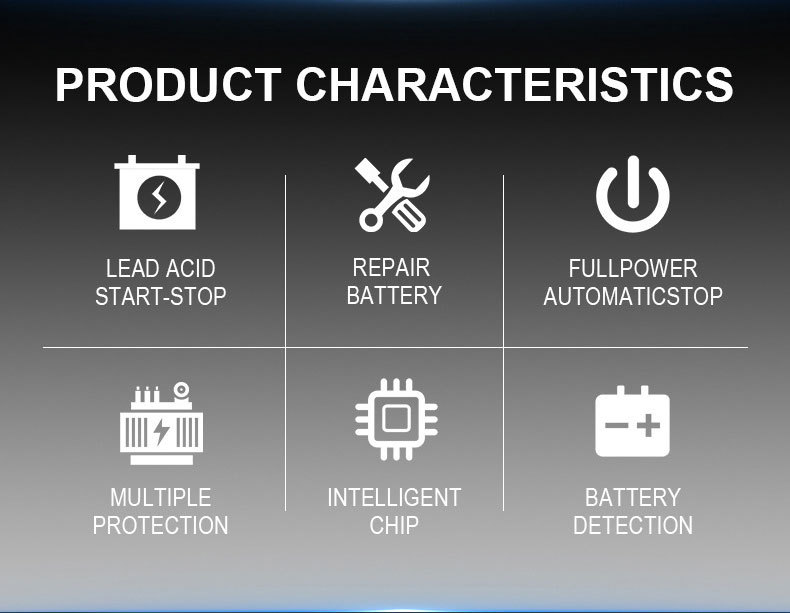 12V充电器 汽车电瓶充电器 摩托车电瓶充电器 12V6A电池充电器详情2