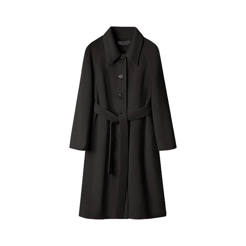 女式毛呢外套实物图