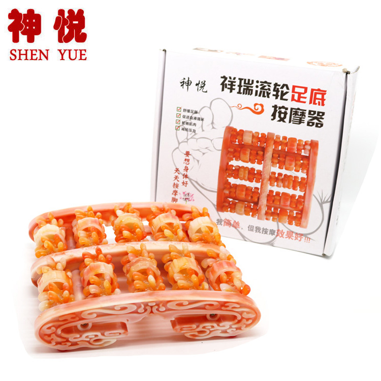 200厂家直销 塑料按摩器玉石按摩滚轮按摩器滚轮 老年人用品超市