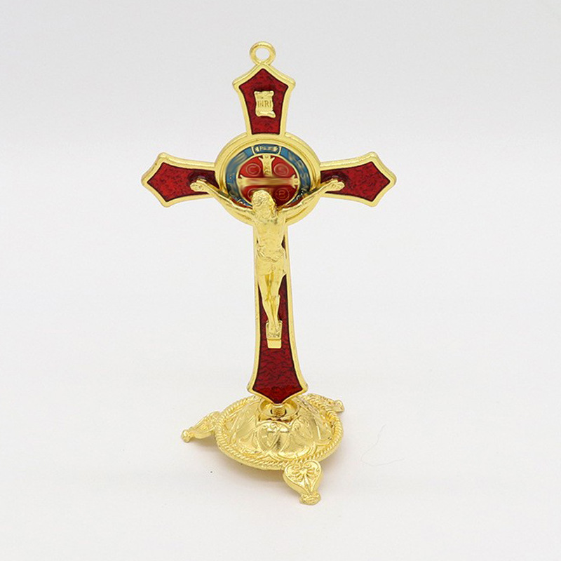 跨境货源  宗教十字架耶稣装饰品 金属工艺品饰品摆件详情图1