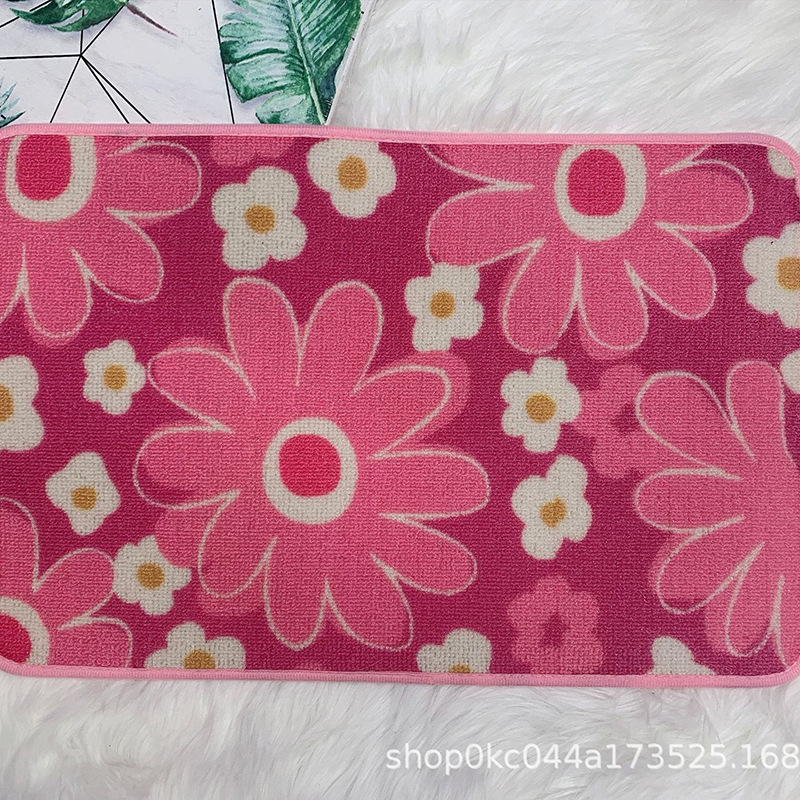 Factory direct sales of cross-border anti-slip MATS, floor MATS, water-absorbing polypropylene printed bathroom floor MATS, washable carpets wholesale details Picture