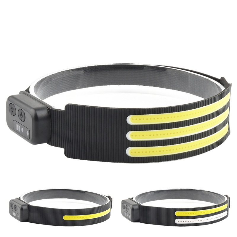 Wholesale of cross-border COB headlamps TYPE-C charging outdoor cycling lamps, night running lamps, high-intensity headlamps and sensor headlamps