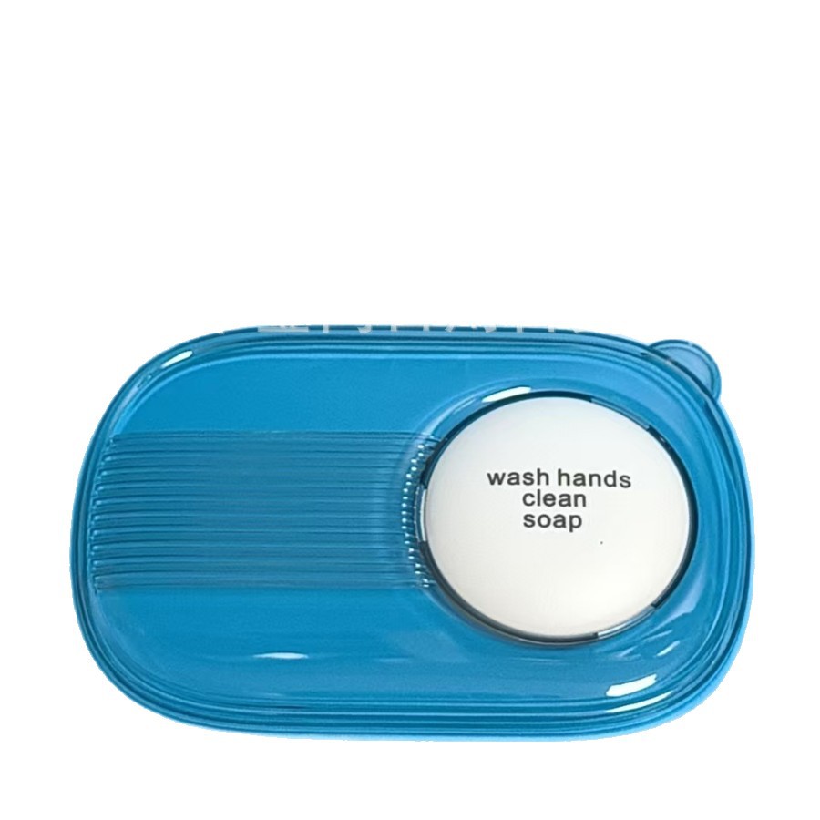 High appearance level Cool Bear Series covered soap box, double-layer draining washbasin, bathroom household soap box Item Picture