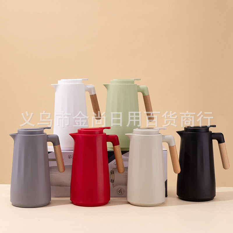 跨境保温壶家用玻璃内胆保温瓶简约咖啡壶北欧热水壶保温水壶批发