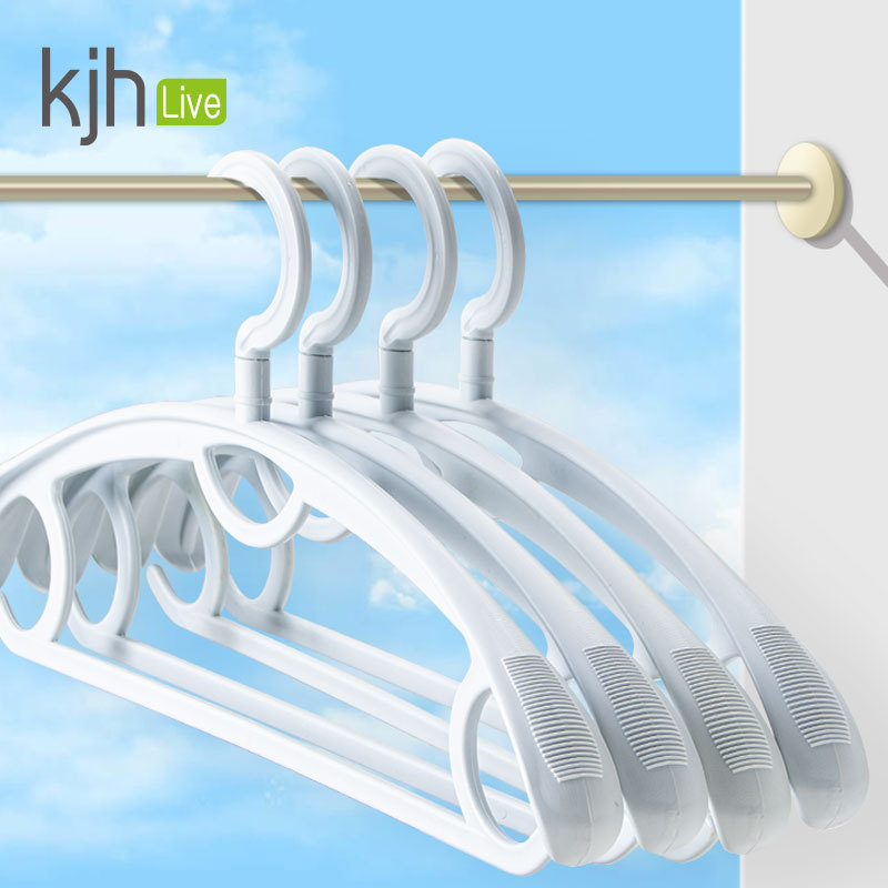Fashion swivel hanger seamless clothing Adult clothing thick plastic clothes hanging dormitory clothes shelf wholesale household Application Scenario