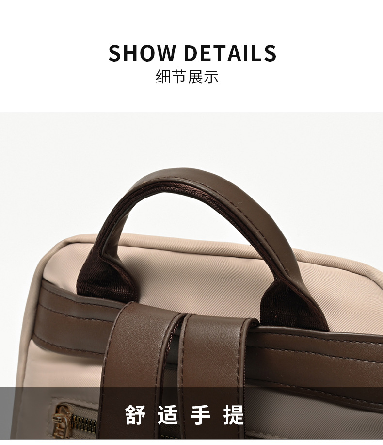 2025新款女士双肩包大容量轻便休闲旅行背包尼龙简约通勤学生书包详情29