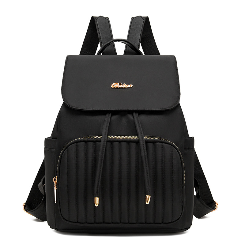 Wholesale of cross-border diamond-shaped sewn backpacks for women, 2025 new Korean version, trendy solid color, fashionable women's travel backpacks Item Picture