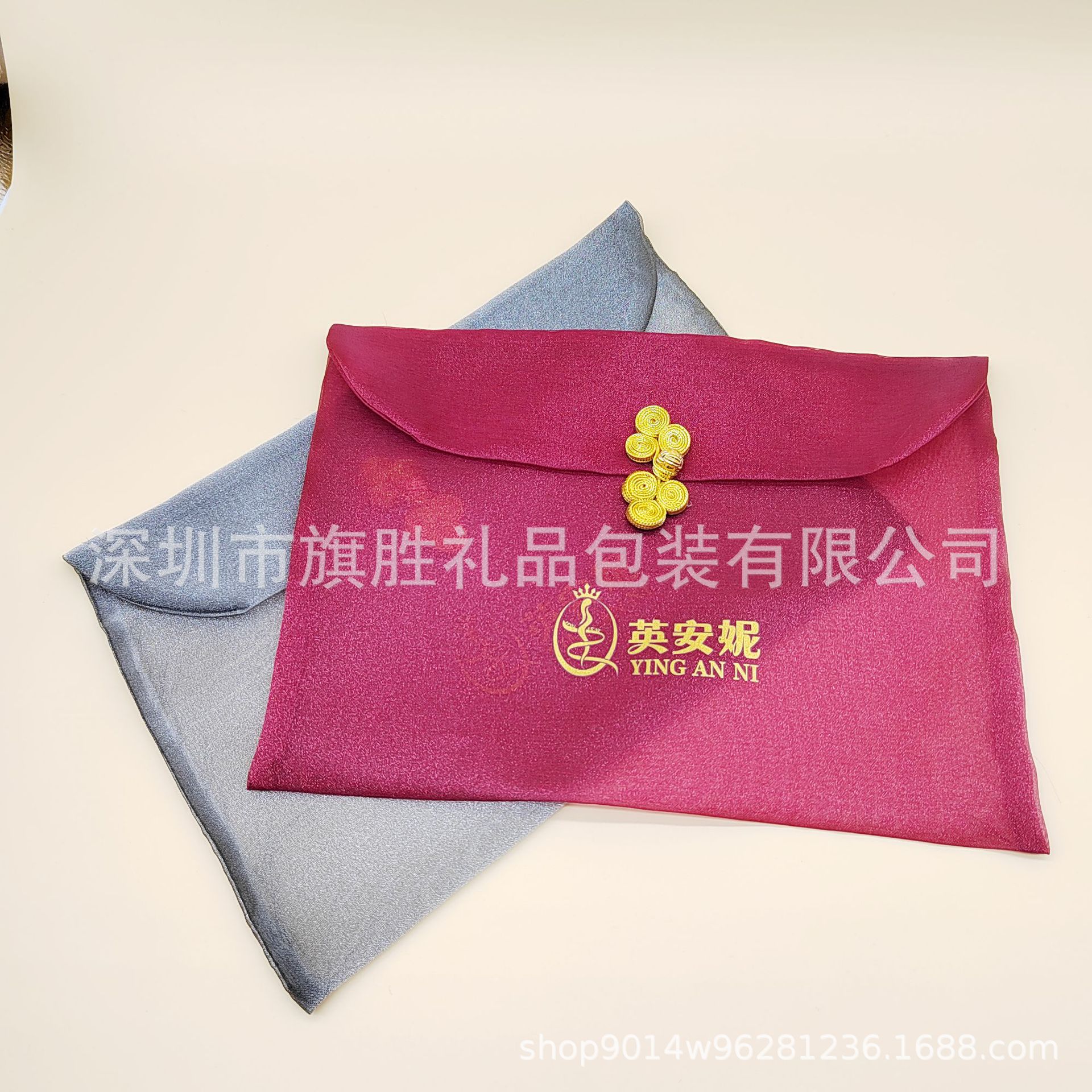 纱袋厂家定制/欧根纱信封翻细节图