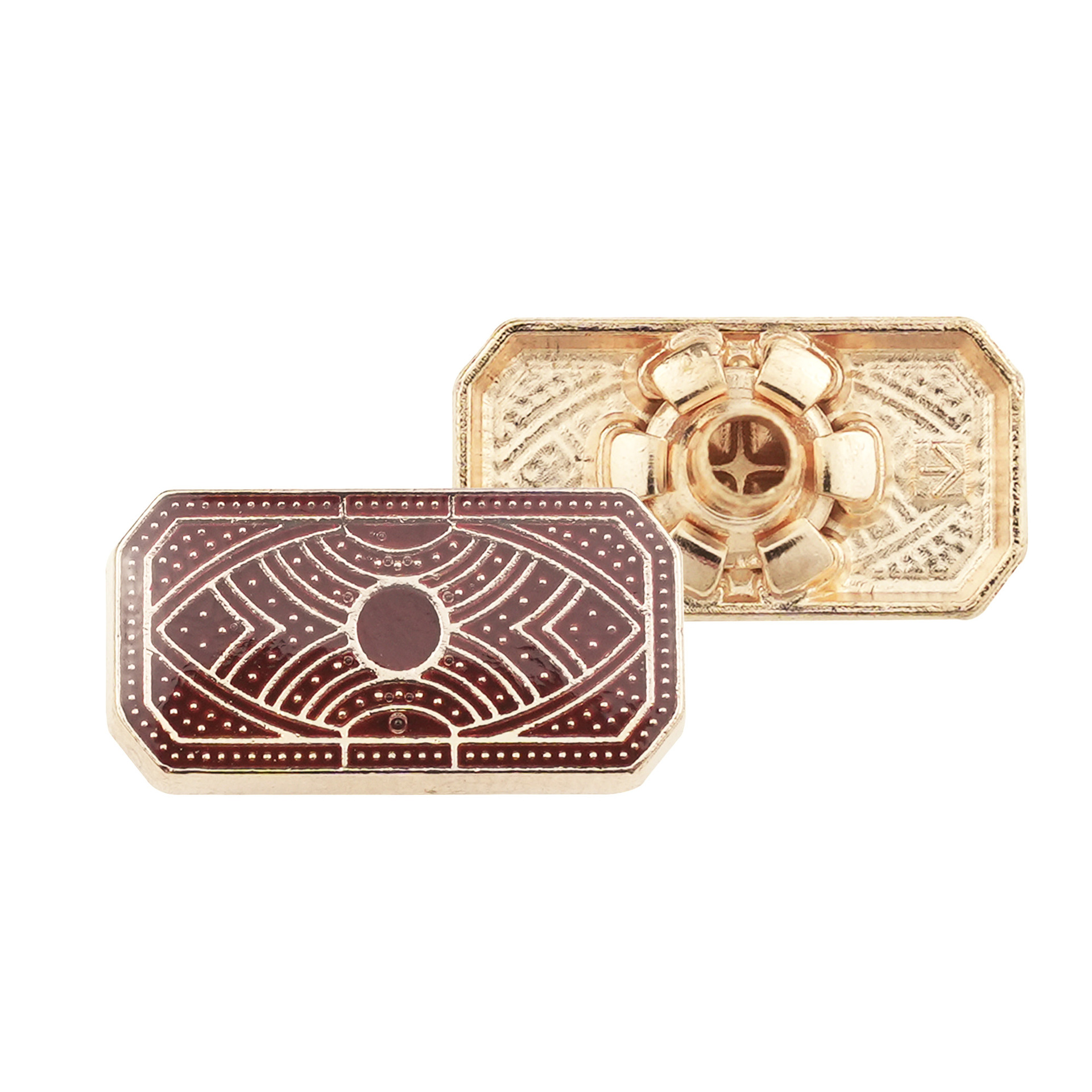 Factory custom-made and direct sales of Arab clothing, Muslim shirts, long robes, buttons, metal zinc alloy four-piece buttons details Picture