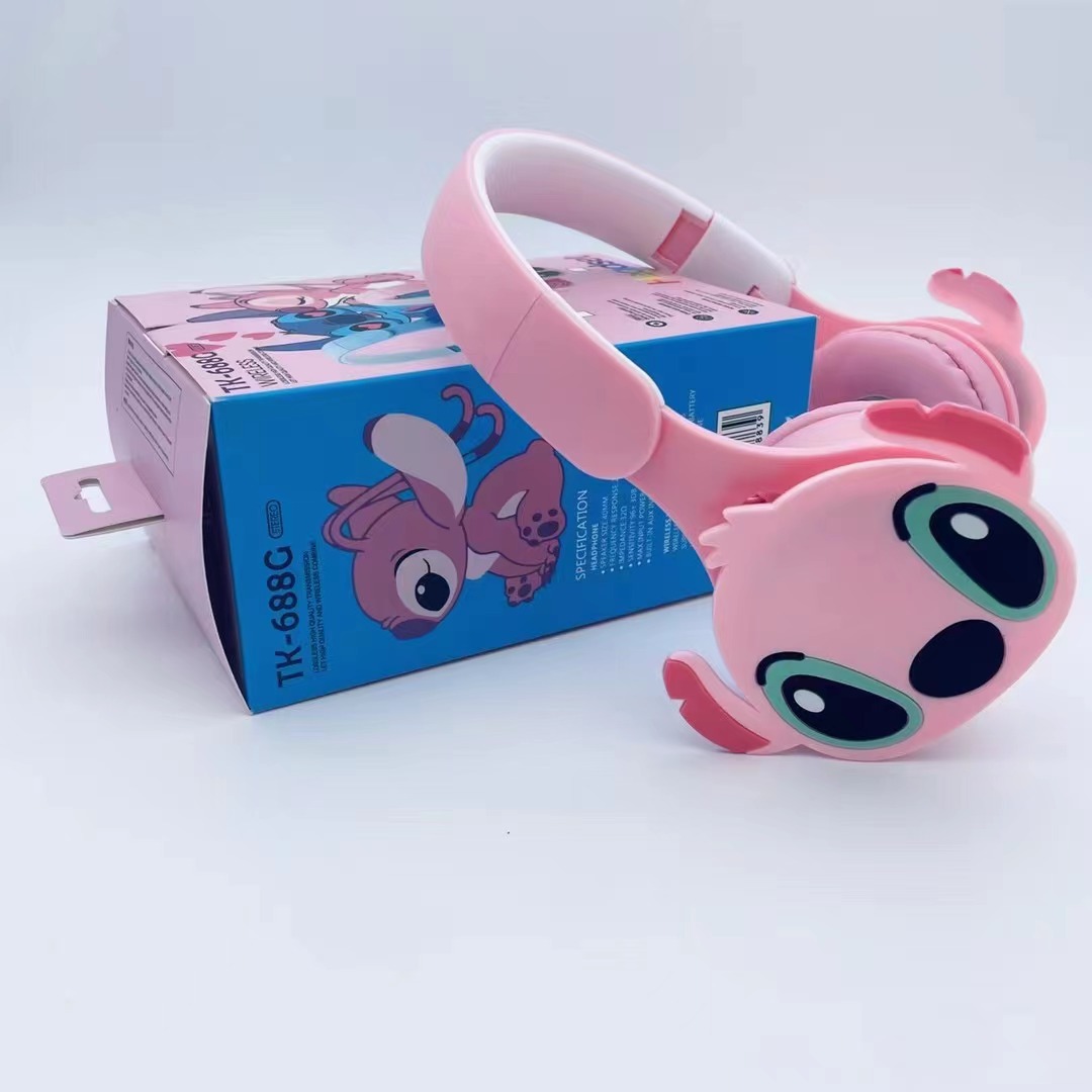 TK-688G Popular Stephen Cartoon headphones, foldable subwoofers, children and students' over-ear Bluetooth headphones Application Scenario