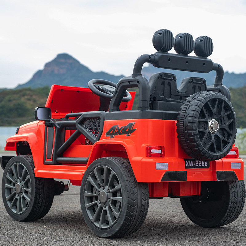 Children's toy car, Wrangler, four-wheel off-road vehicle, suitable for children aged 2 to 7, remote-controlled car, children's charging car Specification image