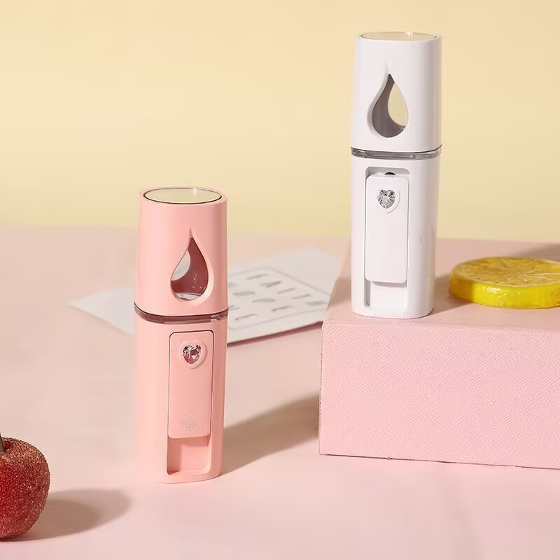 Wholesale Portable Humidifier Cold Spray Water Replenisher Humidifier Water Replenisher Facial Moisturizer Handheld Cold Spray Beauty Instrument Specification drawing