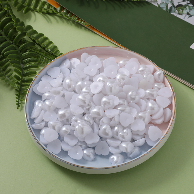Factory diy handmade accessories ABS Round half Flat Flat Patch Nail pearl highlights half round imitation pearl Specification drawing