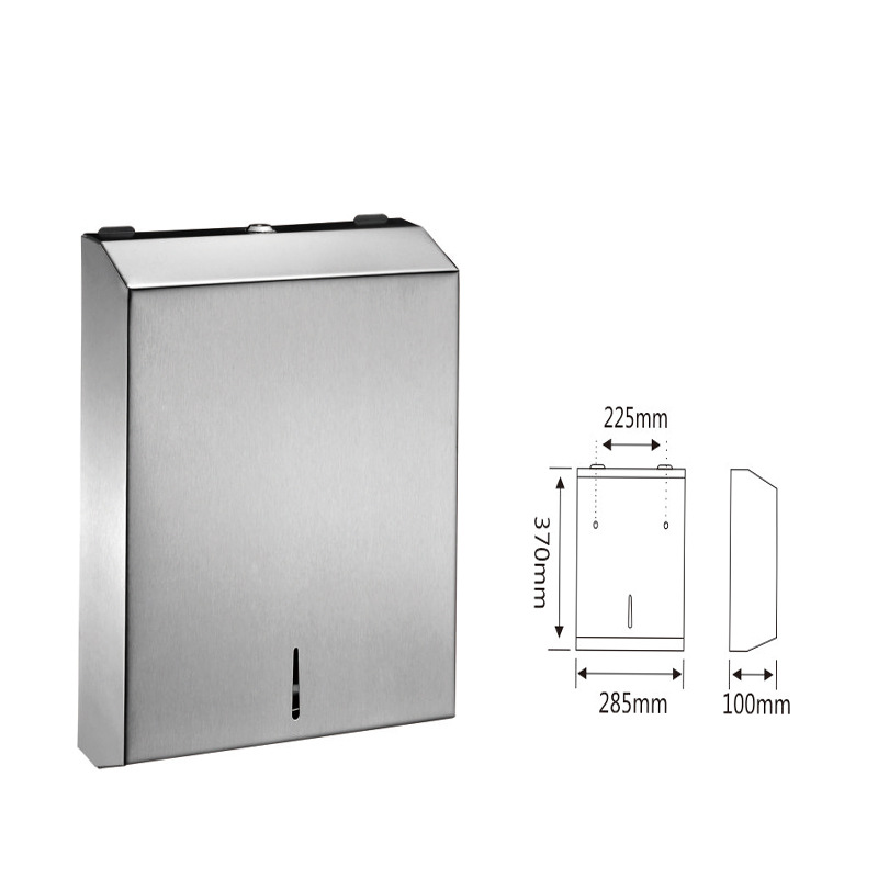 Shuobang Stainless Steel Large Roll Paper Box Toilet Paper Box With Mobile Phone Rack Hotel Public Toilet Project Best-Selling Item Picture