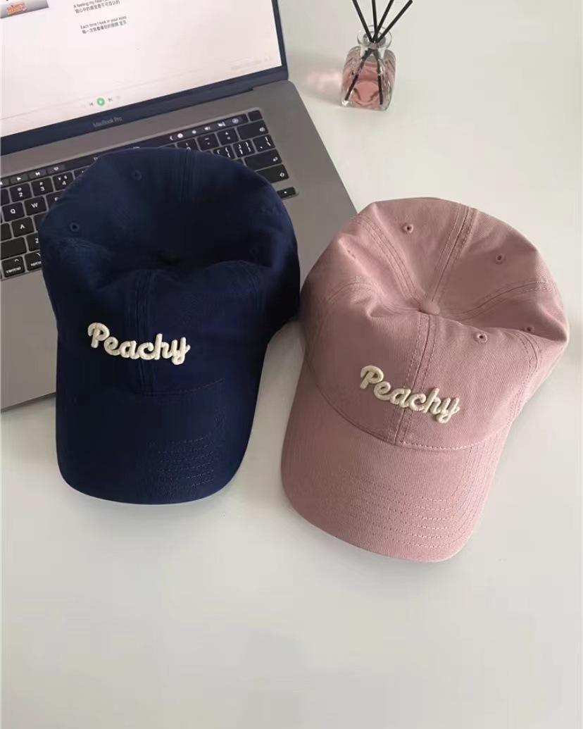梅子色显白帽子女春夏天ins棒球帽韩版潮街头时尚字母鸭舌帽情侣