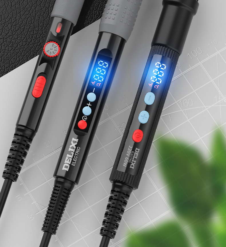 德力西电气电烙铁家用小型电子维修焊接工具数显调温内热式焊枪详情1