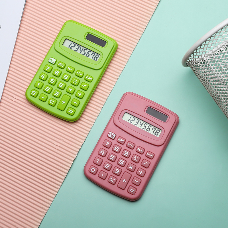 High appearance level calculator Dopamine Cute mini portable financial office computer for primary and secondary school students details Picture