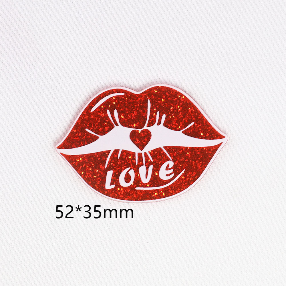 Acrylic New Cross-Border Powder Valentine's Day Series Heart Personality Bag Jewelry Pin Medical Diy Patch