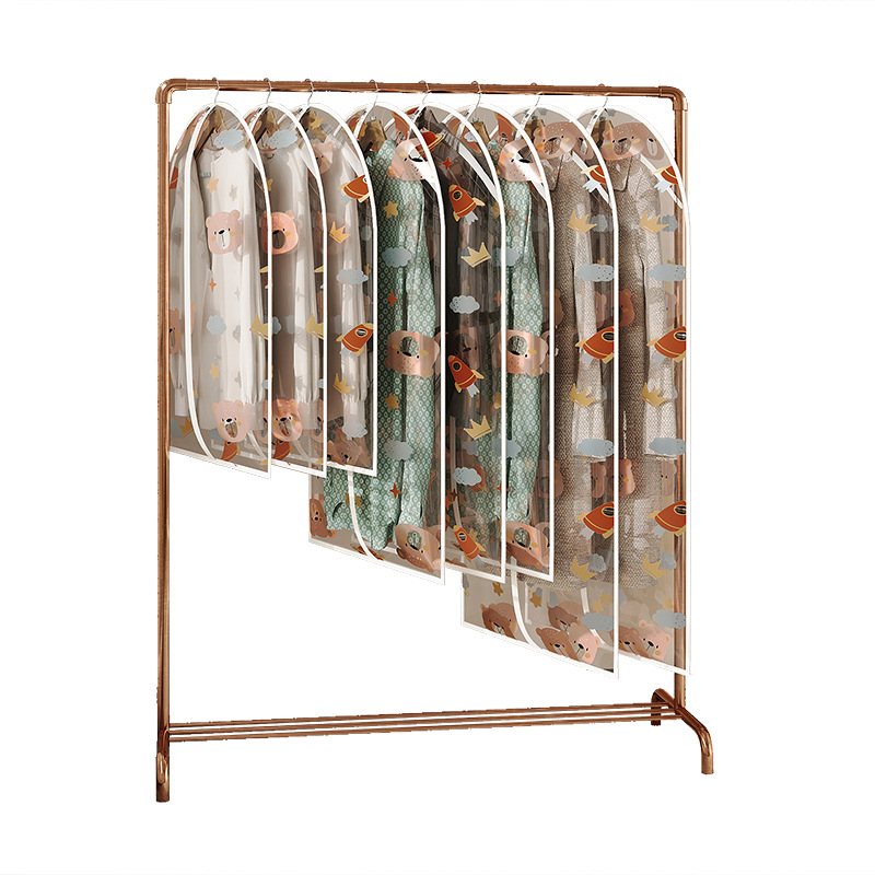 衣服防尘罩收白底实物图