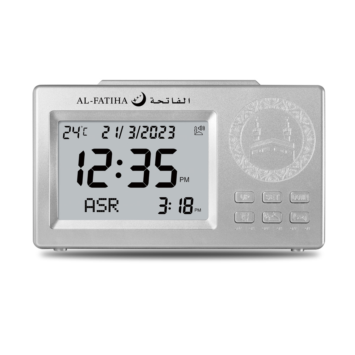 al-fatiha electronic prayer time five times reminder at athan&clock faj-106 Specification image
