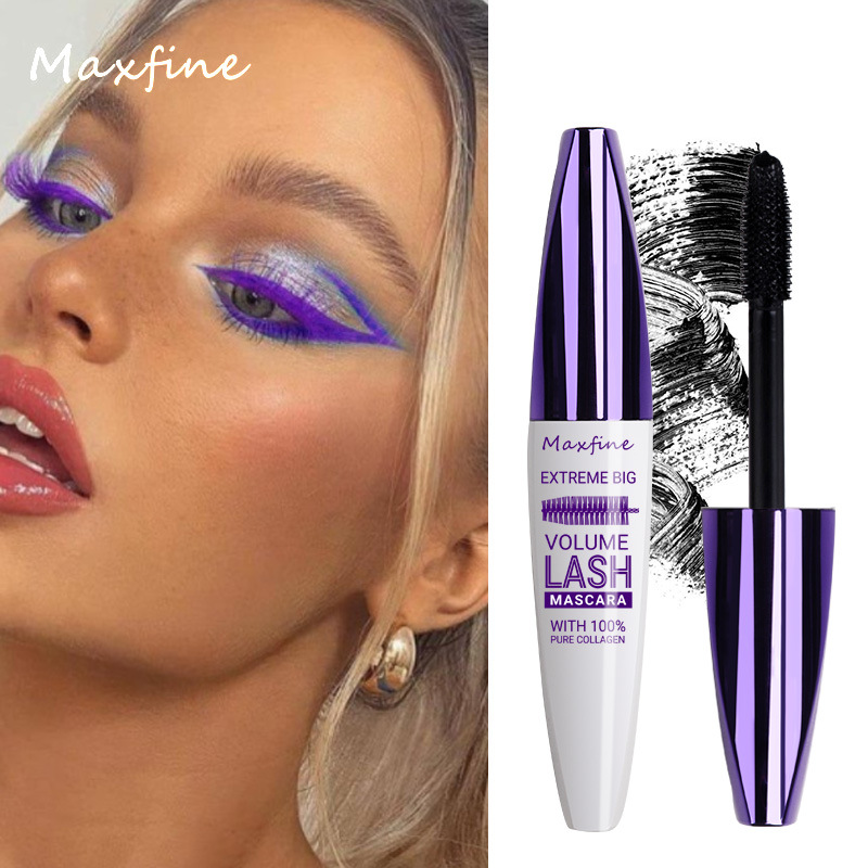 MAXFINE 5D Three-dimensional mascara set wholesale, long-lasting base, no smudging, slender and long-lasting curling, new special for export