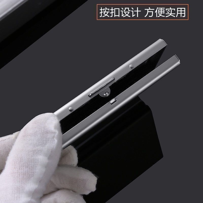 2024 New anti-magnetic metal card case anti-theft multi-functional wallet, simple and high-end stainless steel card case for men and women wholesale Specification image