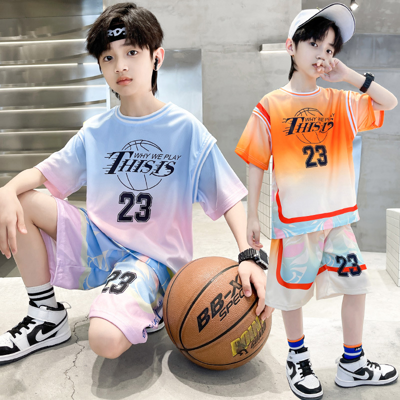 男童夏装球服细节图