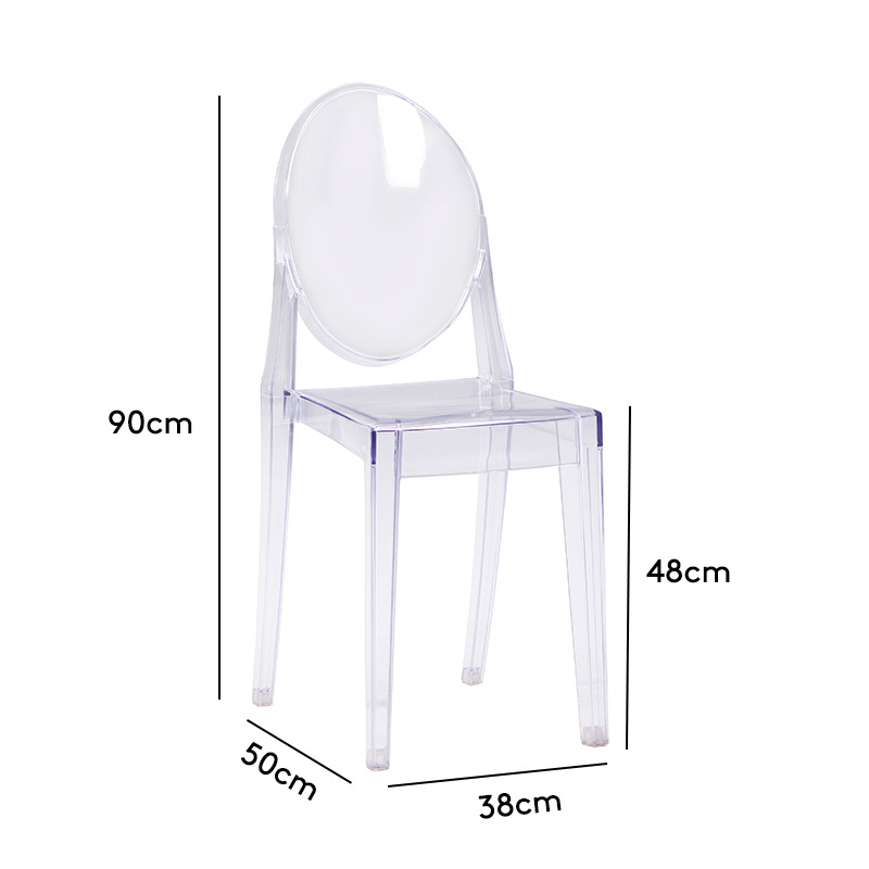 Nordic Dining Chair Ins Ghost Chair Devil Net Red Home Plastic Crystal Stool Acrylic Transparent Makeup Chair Item Picture