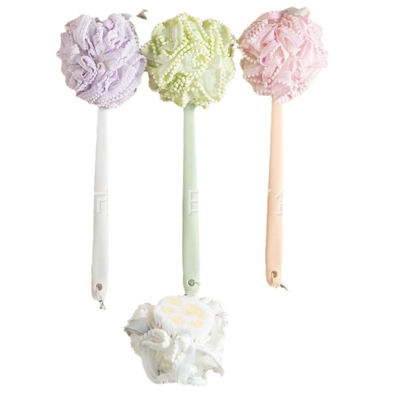 Back scrubbing brush, soft bristles, foaming, long-handled bath ball, powerful back scrubbing brush for women Item Picture