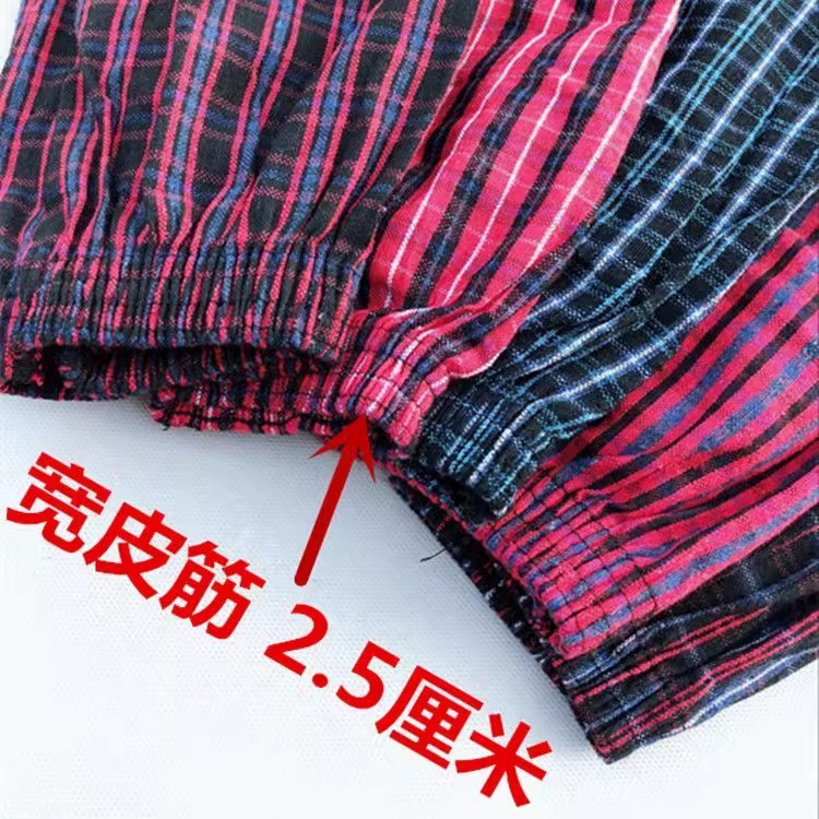 Wholesale pure cotton sleeve covers, coarse cotton fabric checkered household work anti-stain and wear-resistant labor protection sleeves, adult men's and women's sleeves pic 9