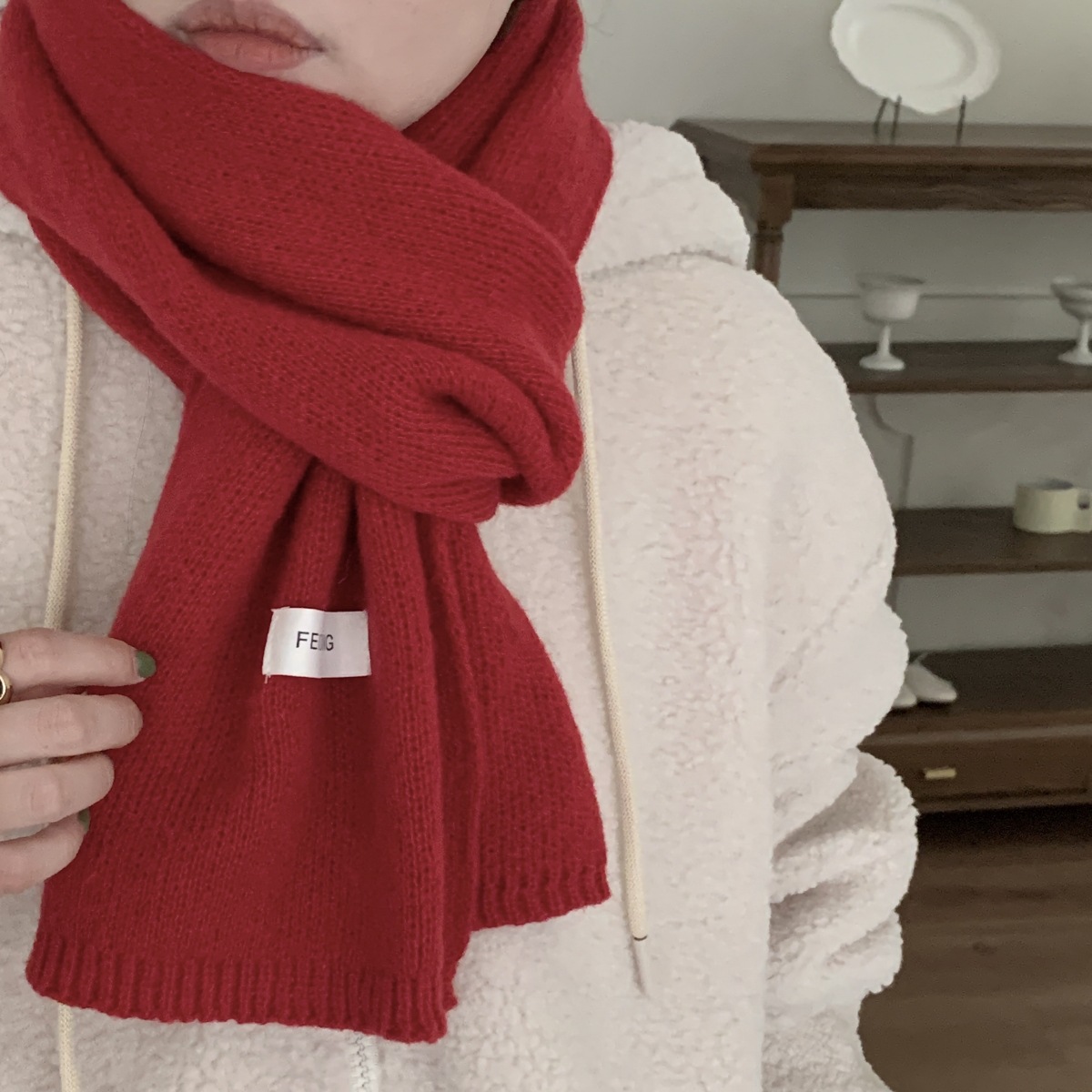 清新校园氛围流行ins网红同款平价通勤极简糖果秋冬围巾保暖百搭详情31